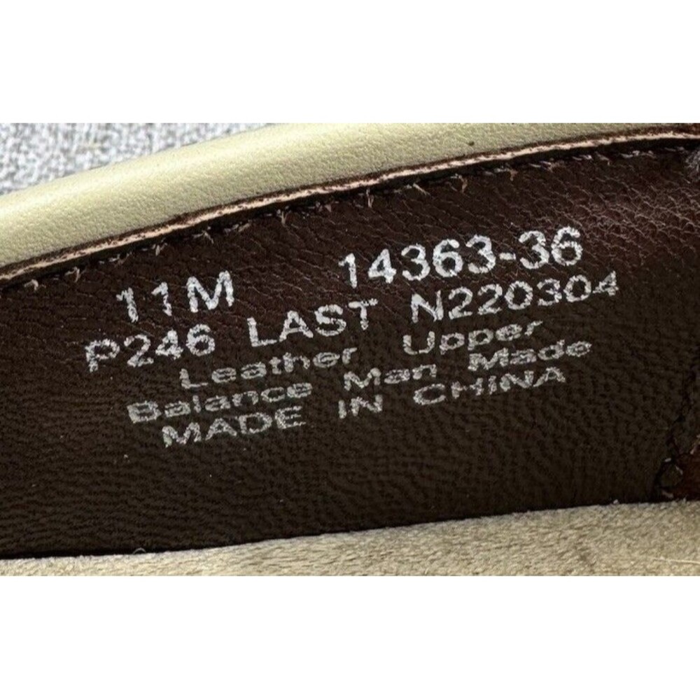 Drew Mary Jane Shoes Women's 11 M Brtan Slip On Leather Adjustable - Picture 7 of 9